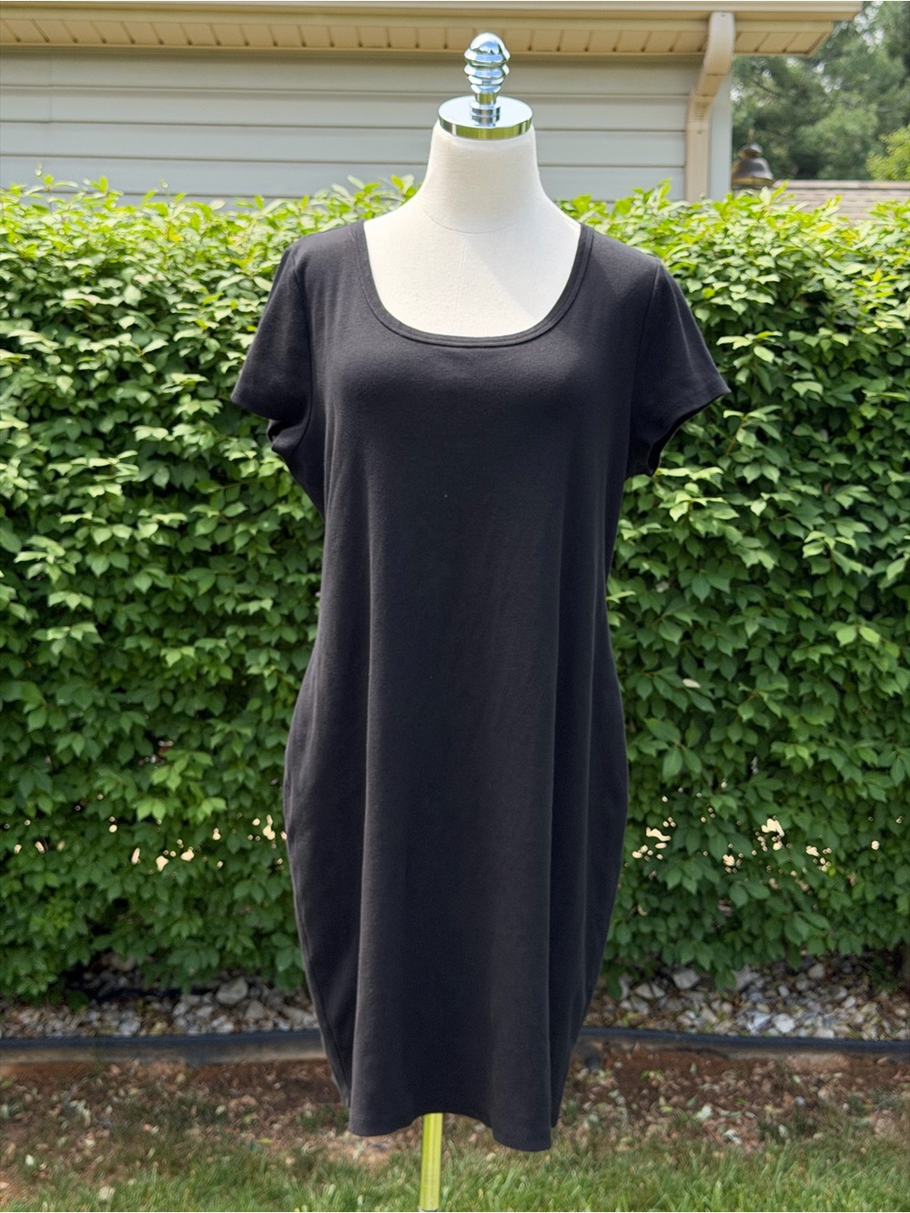NEW Anthropologie T.La Layered Cutout Harness Black Dress Minimalist Capsule XL - Picture 2 of 13